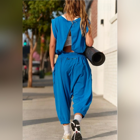 FP Movement Hot Shot Harem Onesie ~ Light Cobalt ~ Small - Picture 2 of 4